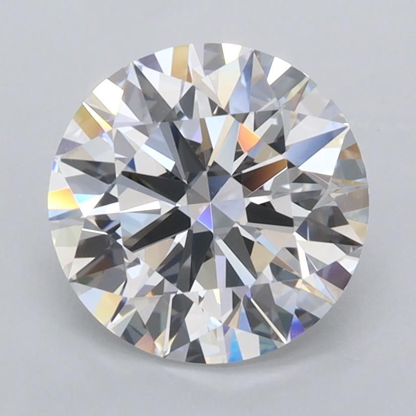 2.50ct D FL Rare Carat Ideal Cut Round Lab Grown Diamond