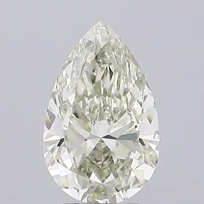 3.01ct K SI1 Rare Carat Ideal Cut Pear Diamond