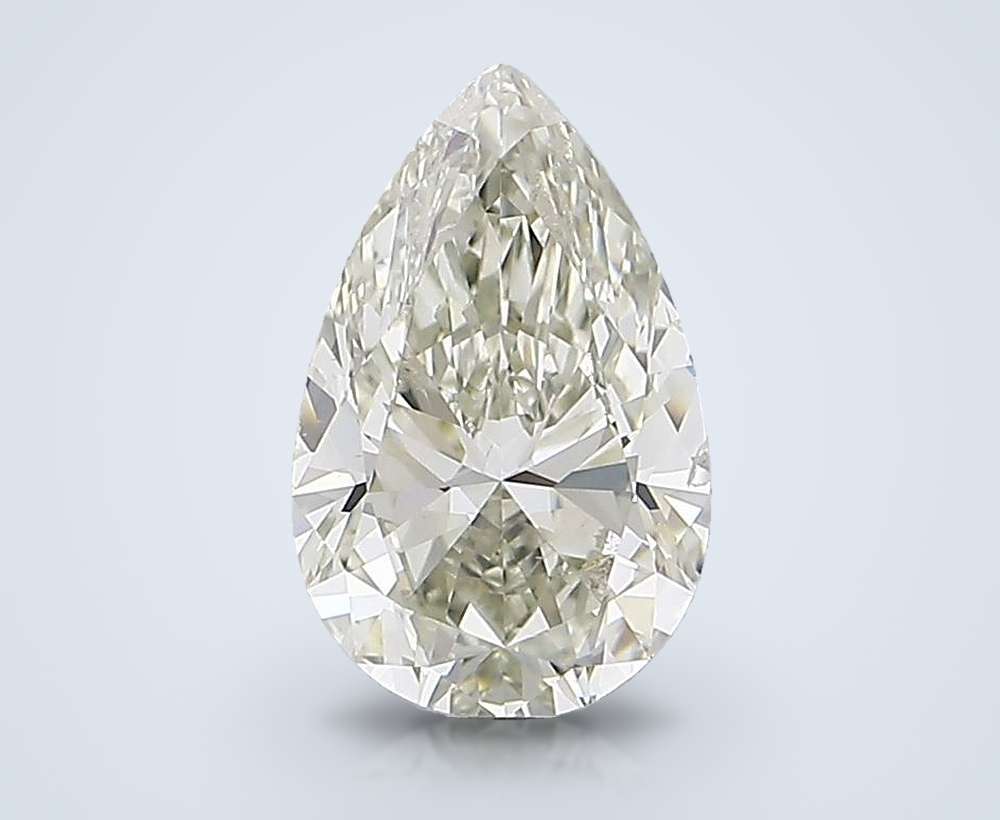 3.01ct K SI1 Rare Carat Ideal Cut Pear Diamond