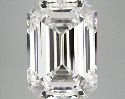 12.38ct F VVS2 Rare Carat Ideal Cut Emerald Lab Grown Diamond
