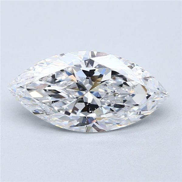 3.51ct D SI2 Rare Carat Ideal Cut Marquise Diamond