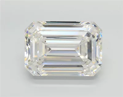 11.65ct F VS1 Rare Carat Ideal Cut Emerald Lab Grown Diamond