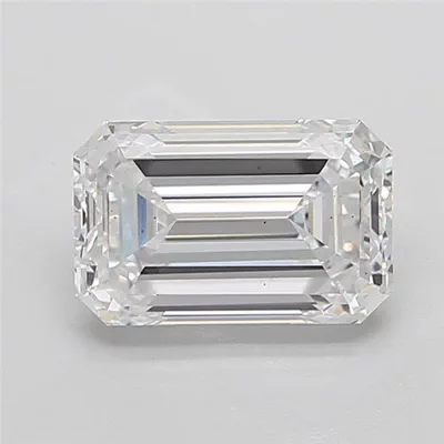 5.06ct D VS2 Very Good Cut Emerald Lab Grown Diamond