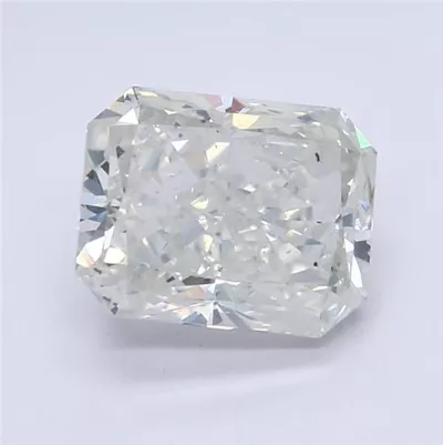 3.02ct G SI2 Rare Carat Ideal Cut Radiant Diamond