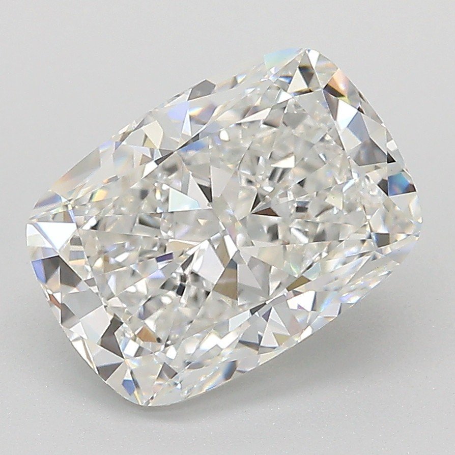 3.27ct E VVS2 Rare Carat Ideal Cut Cushion Lab Grown Diamond