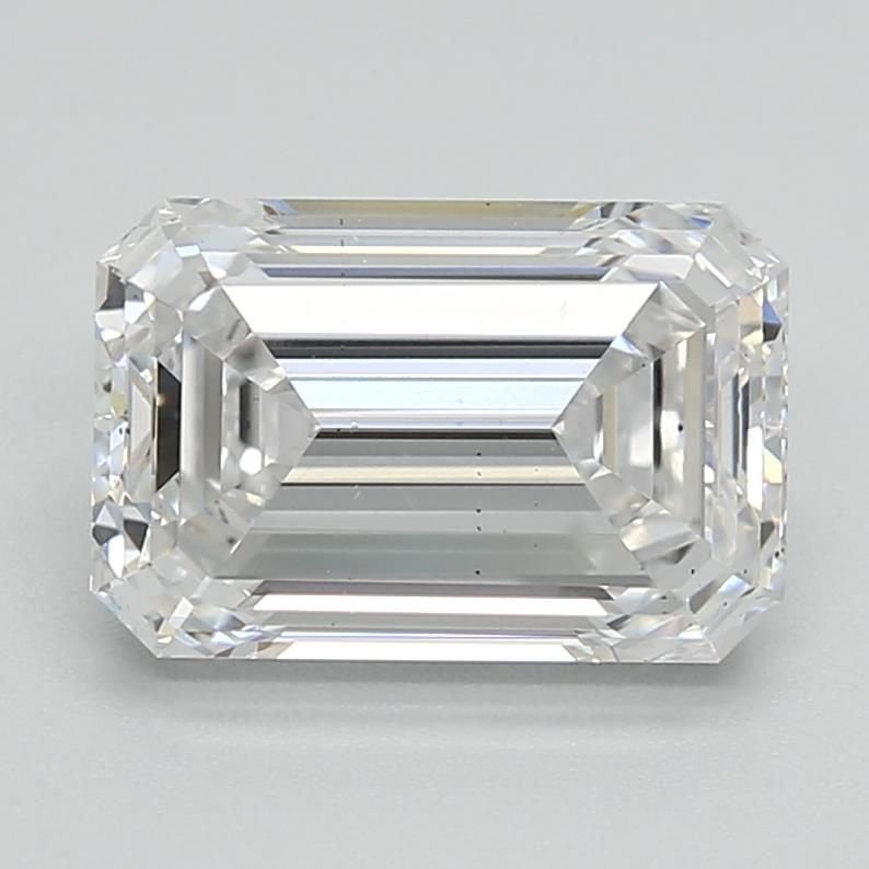 2.51ct E VS2 Rare Carat Ideal Cut Emerald Lab Grown Diamond