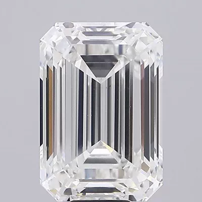 15.60ct F VS1 Rare Carat Ideal Cut Emerald Lab Grown Diamond
