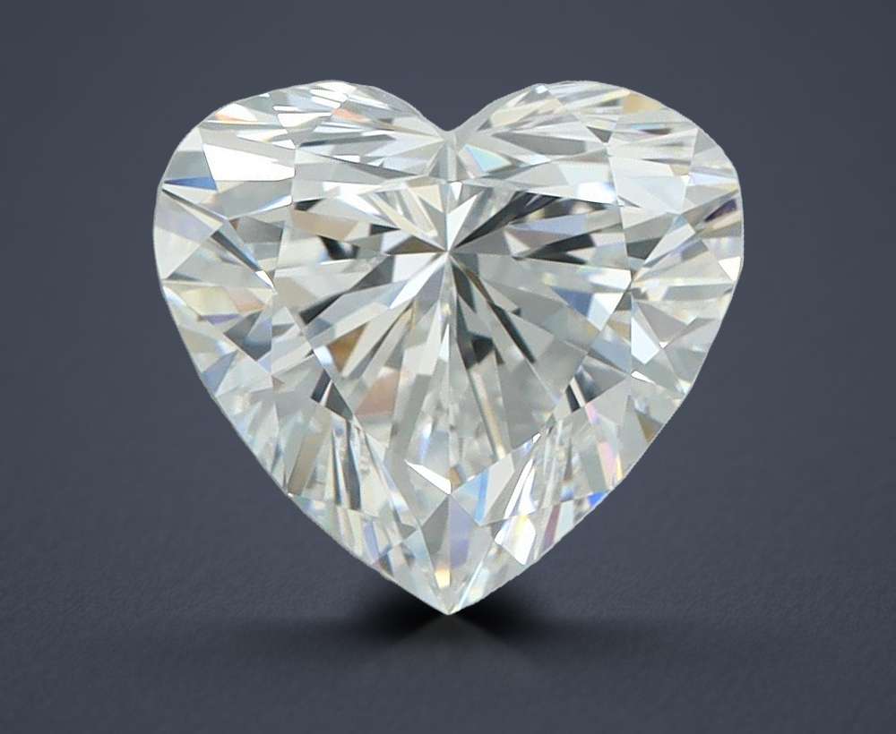 2.59ct D VVS1 Rare Carat Ideal Cut Heart Lab Grown Diamond