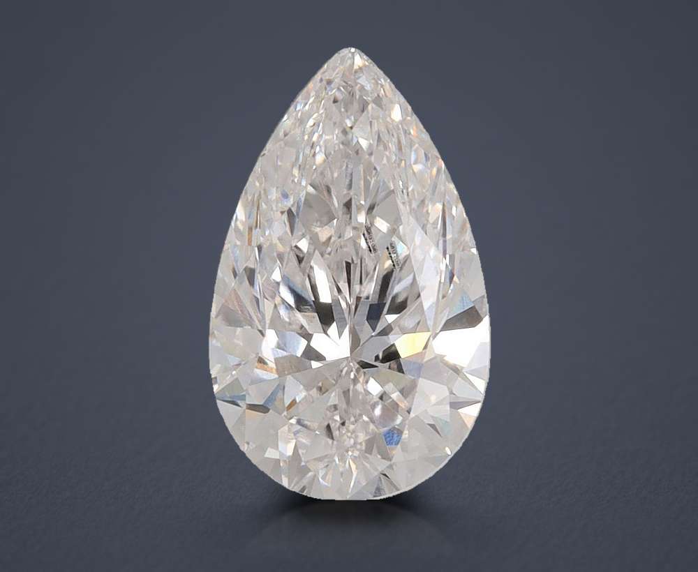 1.58ct F VVS2 Rare Carat Ideal Cut Pear Lab Grown Diamond
