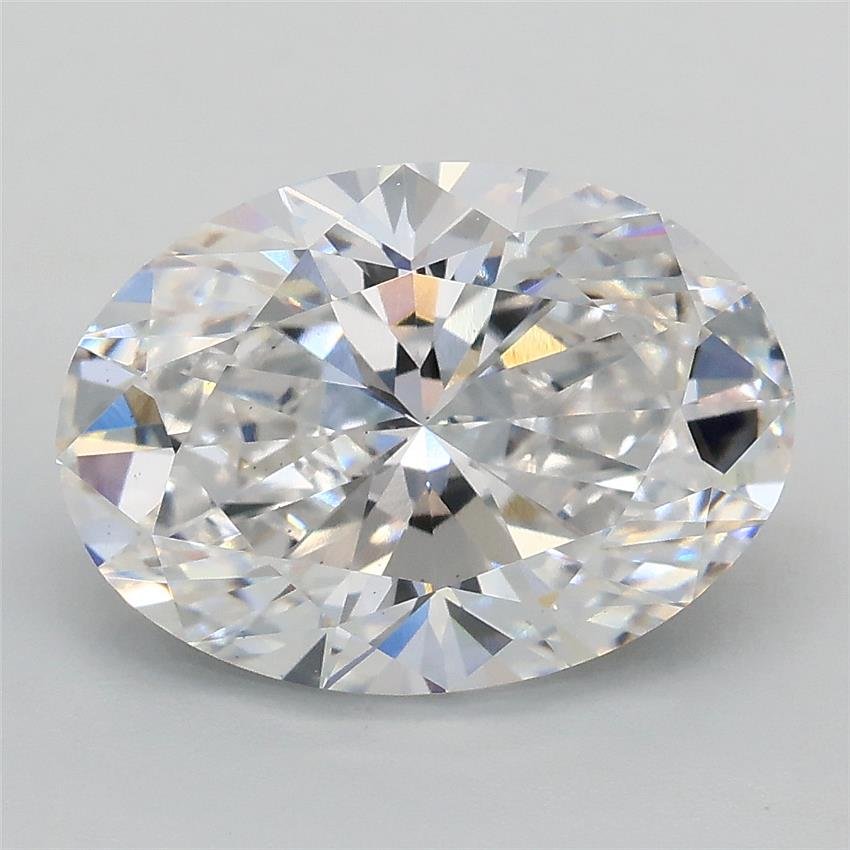3.05ct E VS2 Rare Carat Ideal Cut Oval Lab Grown Diamond
