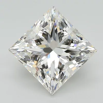 4.57ct H VS1 Rare Carat Ideal Cut Princess Lab Grown Diamond