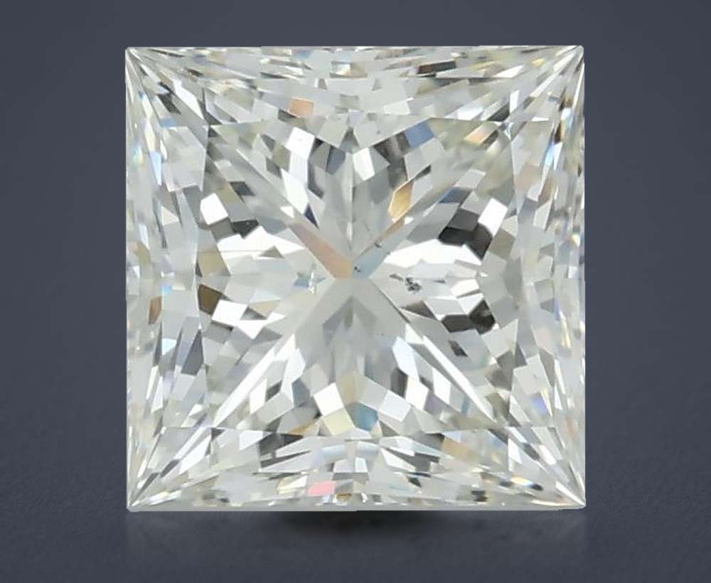 1.61ct K SI1 Rare Carat Ideal Cut Princess Diamond