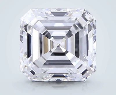 7.06ct F VVS2 Excellent Cut Asscher Lab Grown Diamond