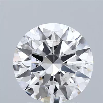 2.51ct E SI1 Rare Carat Ideal Cut Round Lab Grown Diamond