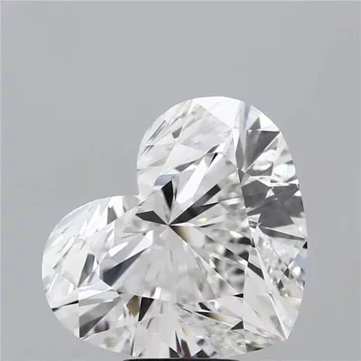 7.03ct F VVS2 Rare Carat Ideal Cut Heart Lab Grown Diamond