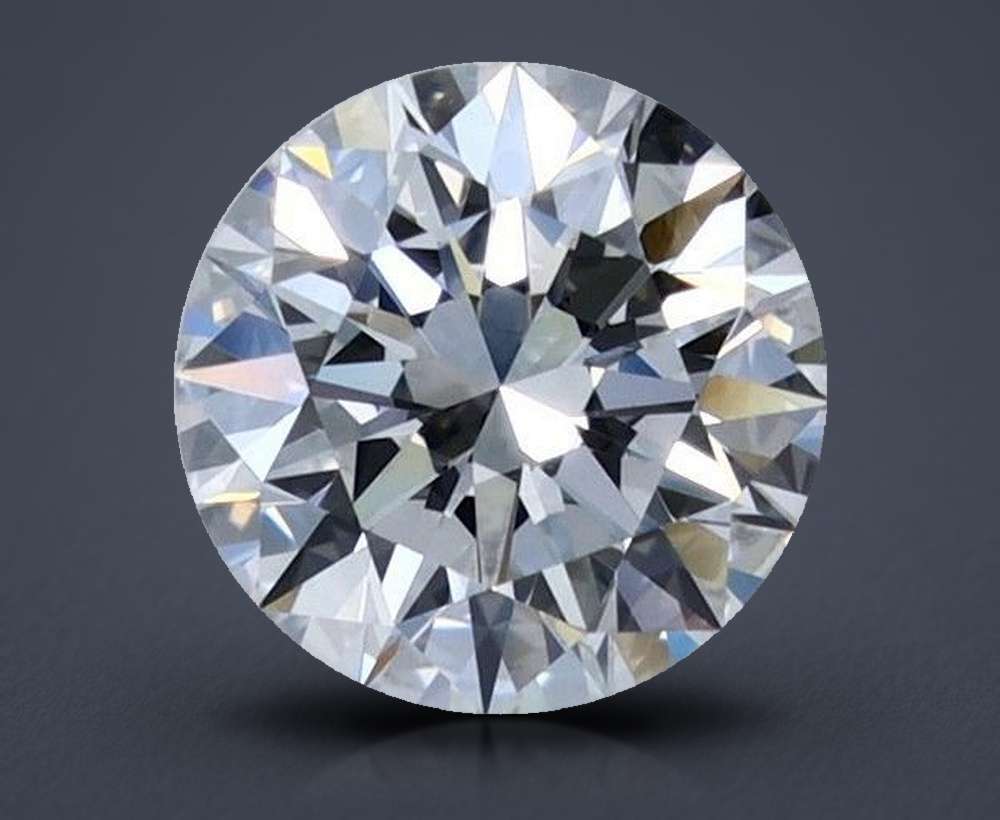 1.71ct D VVS2 Rare Carat Ideal Cut Round Diamond