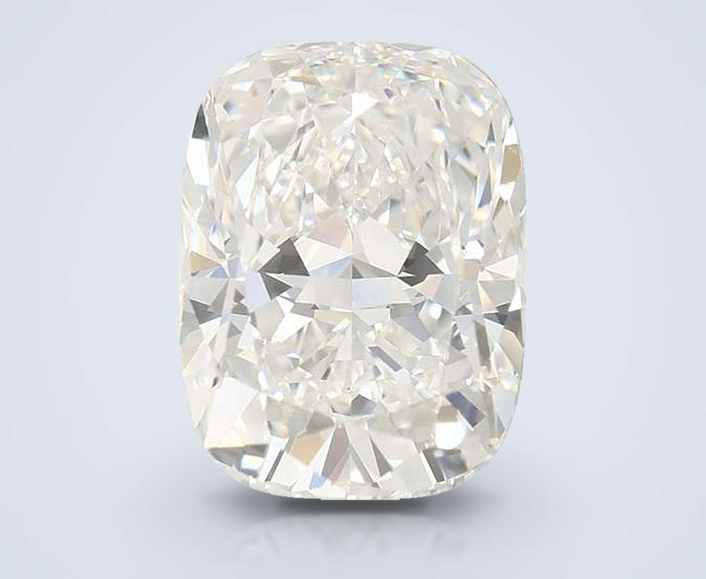 4.58ct F VVS2 Rare Carat Ideal Cut Cushion Lab Grown Diamond
