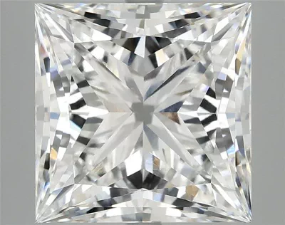 7.09ct E VVS2 Rare Carat Ideal Cut Princess Lab Grown Diamond
