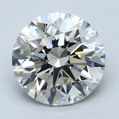 2.61ct J SI1 Rare Carat Ideal Cut Round Diamond