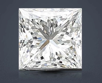 1.06ct E VVS2 Rare Carat Ideal Cut Princess Lab Grown Diamond