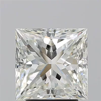 3.04ct J VS1 Rare Carat Ideal Cut Princess Diamond