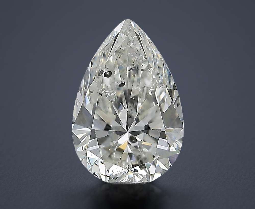 1.71ct H SI2 Rare Carat Ideal Cut Pear Diamond
