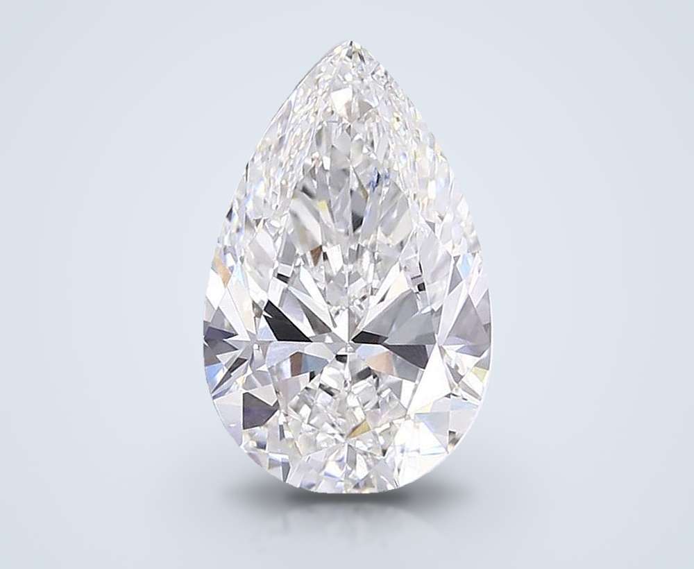 13.03ct F VVS2 Rare Carat Ideal Cut Pear Lab Grown Diamond