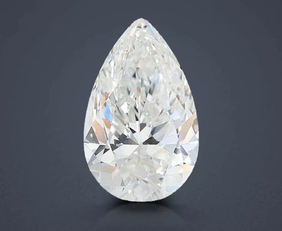 7.09ct F VVS2 Rare Carat Ideal Cut Pear Lab Grown Diamond