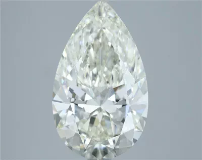 3.16ct J IF Rare Carat Ideal Cut Pear Diamond