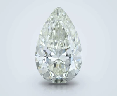 3.16ct J IF Rare Carat Ideal Cut Pear Diamond