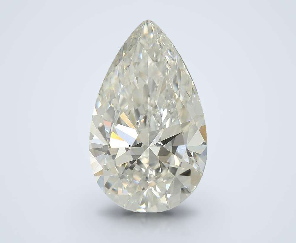 5.05ct F VVS2 Very Good Cut Pear Lab Grown Diamond