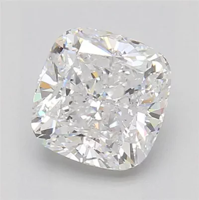 2.01ct D SI1 Rare Carat Ideal Cut Cushion Diamond
