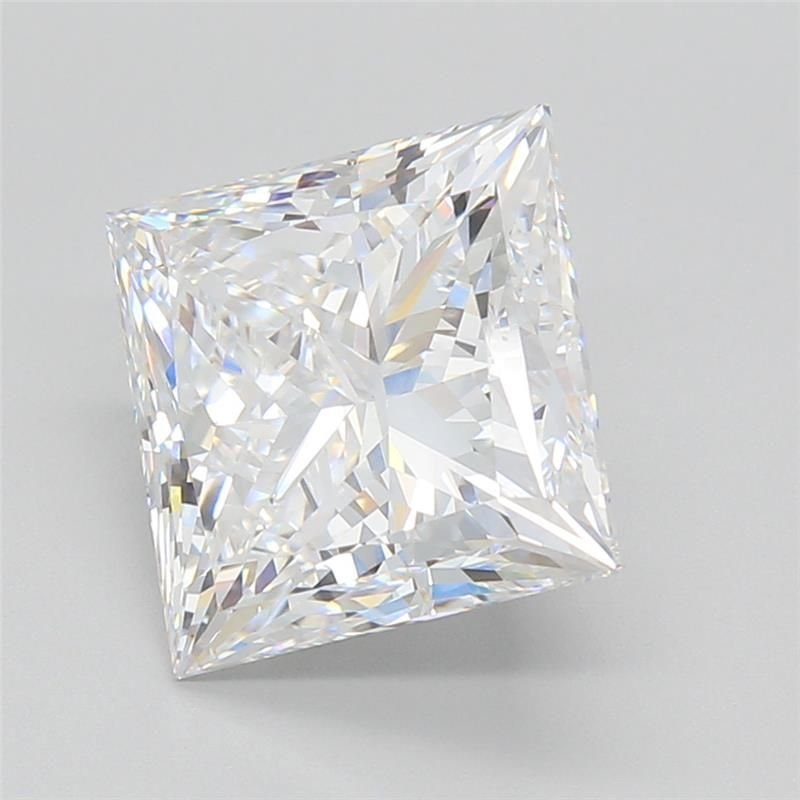 5.06ct D VVS1 Rare Carat Ideal Cut Princess Lab Grown Diamond