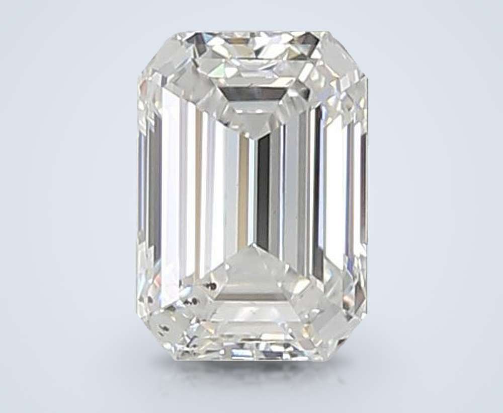 1.02ct E SI1 Rare Carat Ideal Cut Emerald Lab Grown Diamond