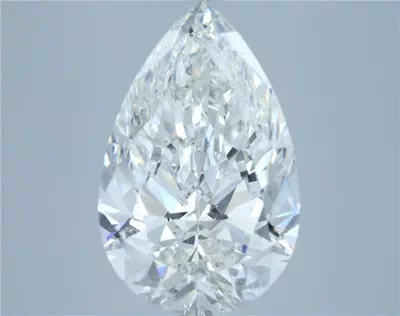 6.01ct H SI2 Rare Carat Ideal Cut Pear Diamond