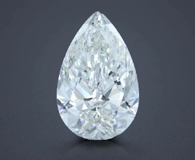 6.01ct H SI2 Rare Carat Ideal Cut Pear Diamond