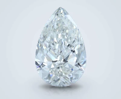 6.01ct H SI2 Rare Carat Ideal Cut Pear Diamond