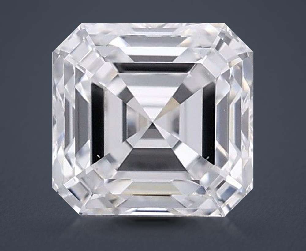 2.02ct D VS2 Rare Carat Ideal Cut Asscher Lab Grown Diamond