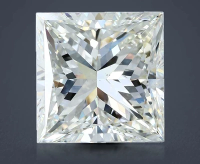 9.33ct K SI1 Rare Carat Ideal Cut Princess Diamond