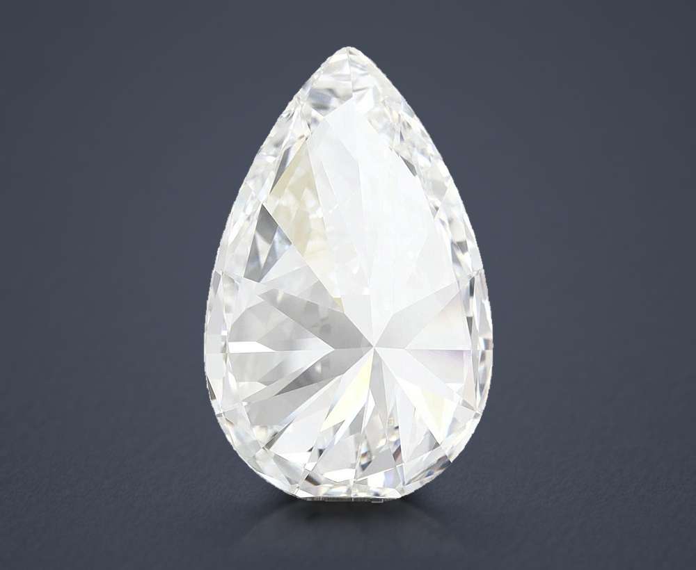 9.02ct E VVS2 Rare Carat Ideal Cut Pear Lab Grown Diamond