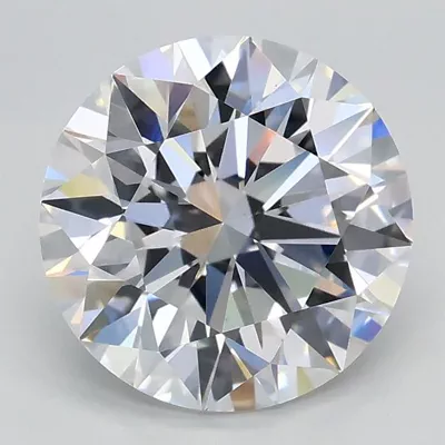 2.09ct D VS1 Rare Carat Ideal Cut Round Lab Grown Diamond
