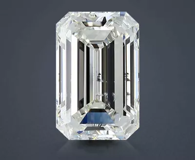 2.76ct I SI2 Rare Carat Ideal Cut Emerald Diamond