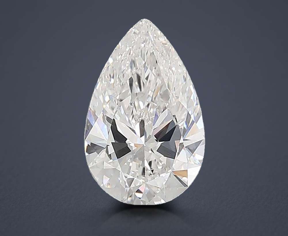 6.54ct E VVS2 Rare Carat Ideal Cut Pear Lab Grown Diamond