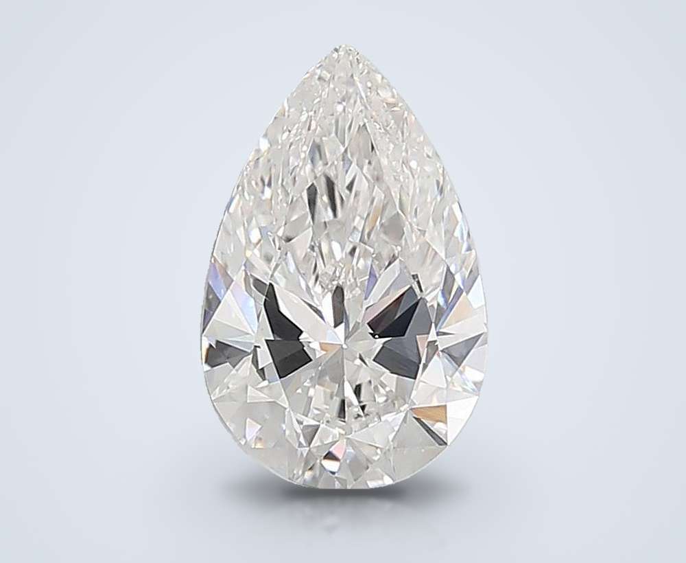 6.54ct E VVS2 Rare Carat Ideal Cut Pear Lab Grown Diamond