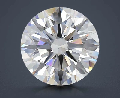 5.60ct F VS2 Rare Carat Ideal Cut Round Diamond