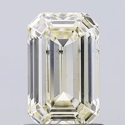 1.02ct K SI1 Rare Carat Ideal Cut Emerald Diamond