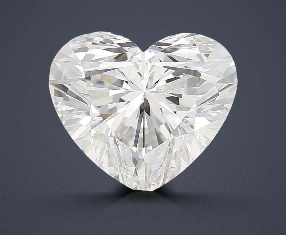 6.01ct G VS2 Rare Carat Ideal Cut Heart Lab Grown Diamond