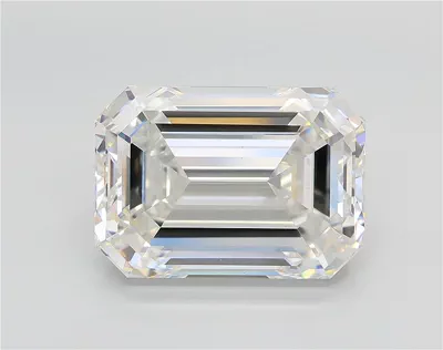 10.07ct F VS1 Excellent Cut Emerald Lab Grown Diamond