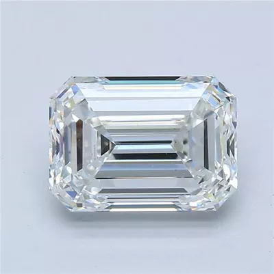 3.70ct G VS1 Rare Carat Ideal Cut Emerald Diamond