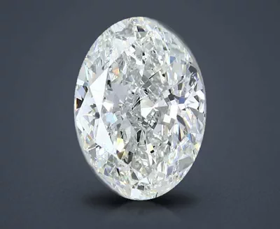 5.21ct J SI2 Rare Carat Ideal Cut Oval Diamond